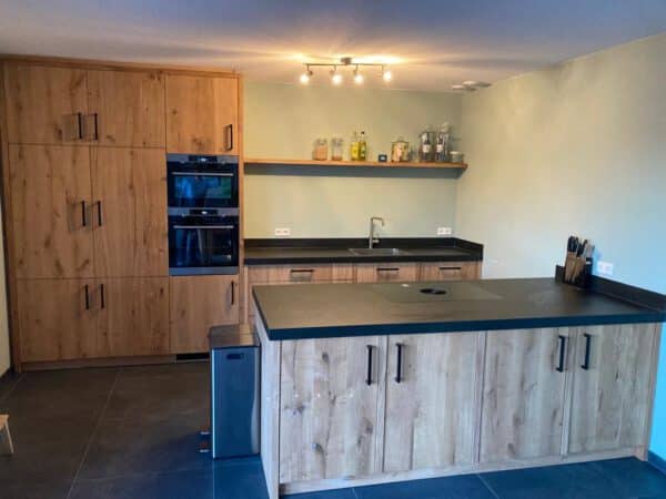 Massief eiken houten keuken - Afbeelding 7