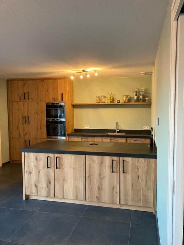 Massief eiken houten keuken - Afbeelding 5