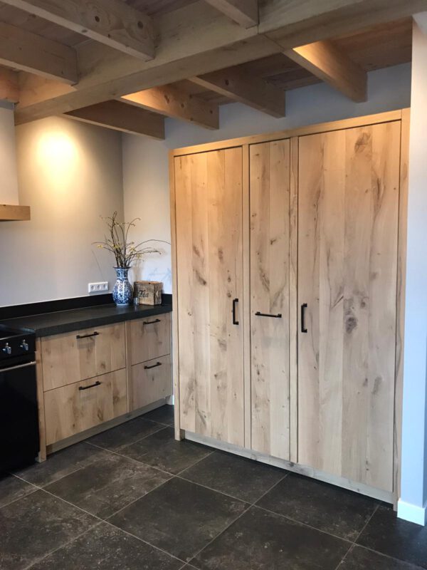 Massief eiken houten keuken - Afbeelding 2